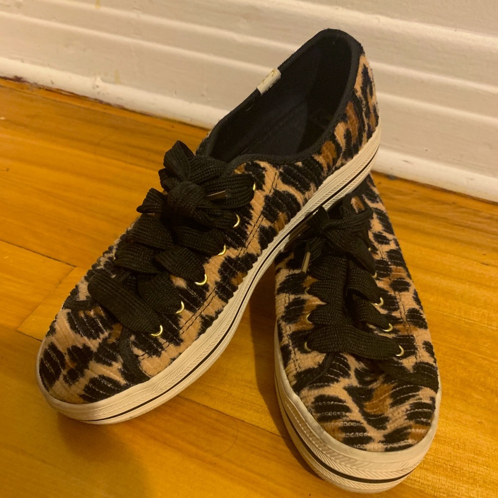 Keds x Kate Spade Leopard Platform Espadrilles